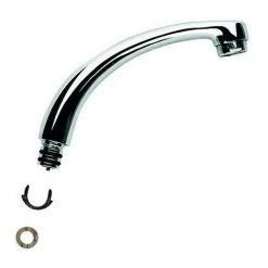Bec En Fonte Grohe 120 Mm Mousseur Avec Bague D'arrêt Chr