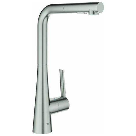 GROHE Mitigeur D'évier Zedra 32553 L-sortie Douche De Rinçage Acier 3 GROHE Mitigeur D'évier Zedra 32553 L-sortie Douche De Rinçage Acier