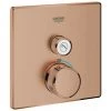 Termostato GROHTHERM SMARTCONTROL Angular, 1 Válvula De Cierre Atardecer Cálido Cepillado GROHE