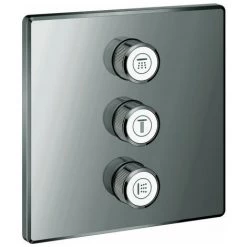 Vanne à Encastrer GROHTHERM SMARTCONTROL Angulaire, 3 Voies Graphite Dur GROHE