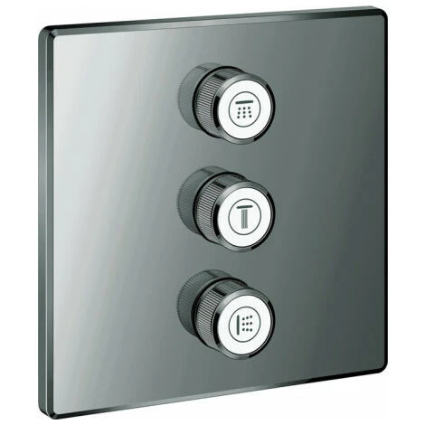 Vanne à Encastrer GROHTHERM SMARTCONTROL Angulaire, 3 Voies Graphite Dur GROHE 3 Vanne à Encastrer GROHTHERM SMARTCONTROL Angulaire, 3 Voies Graphite Dur GROHE