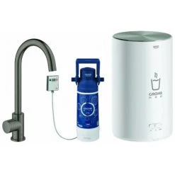 Robinet Sur Colonne GROHE Et Boiler Red Mono 30085 M-Size C-graphite Dur