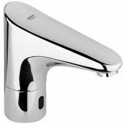 Grohe Europlus E Robinet Lavabo Infrarouge Sans Mitigeur Avec Transformateur 230V Chrome - Chrome -GROHE Soldes 50606615 2