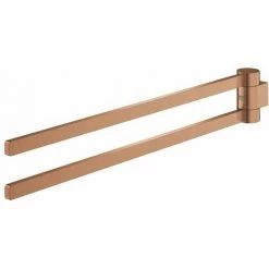 Grohe Selection Porte-serviette 2 Bras 40cm Rotatif Brushed Warm Sunset - Brushed Warm Sunset
