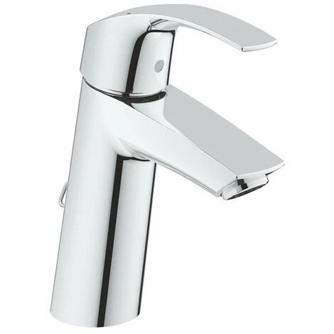 Grohe Eurosmart Mitigeur De Lavabo Montage Trou Msize Levier Métallique Silkmove 28 Mm Cartouche Avec Disques En Céramique Chaîne Encastrée Chrome - Chromé 3 Grohe Eurosmart Mitigeur De Lavabo Montage Trou Msize Levier Métallique Silkmove 28 Mm Cartouche Avec Disques En Céramique Chaîne Encastrée Chrome - Chromé
