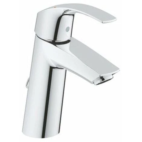 Grohe Eurosmart Mitigeur De Lavabo Montage Trou Msize Levier Métallique Silkmove 28 Mm Cartouche Avec Disques En Céramique Chaîne Encastrée Chrome - Chromé 4 Grohe Eurosmart Mitigeur De Lavabo Montage Trou Msize Levier Métallique Silkmove 28 Mm Cartouche Avec Disques En Céramique Chaîne Encastrée Chrome - Chromé – Image 2