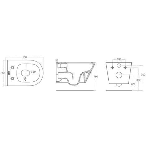 Grohe Pack WC Bâti-support Rapid SL + WC Sans Bride Lucco Avva + Abattant Softclose + Plaque Blanche (RapidSL-Avva-4) 7 Grohe Pack WC Bâti-support Rapid SL + WC Sans Bride Lucco Avva + Abattant Softclose + Plaque Blanche (RapidSL-Avva-4) – Image 5