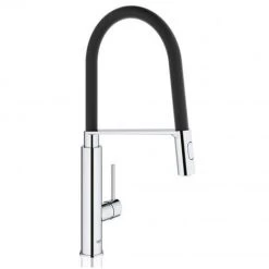 GROHE Mitigeur Cuisine Feel Bec Haut Douchette Extractible Semi-pro Coloris, Chromé