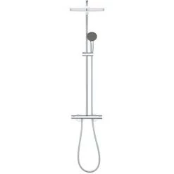 Grohe Colonne De Douche Thermostatique XXL Cube 250 + Douchette 2 Jets, Chrome (26696022)
