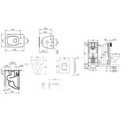 Grohe Pack WC Rapid SL GROHE + WC Ideal Standard Tesi Aquablade Rimless + Plaque Chrome Mat (GROHEAQUA-SET) -GROHE Soldes 54387165 4