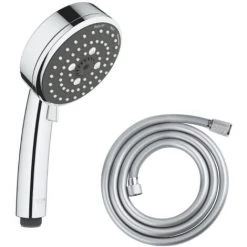 GROHE Douchette 3 Jets Vitalio Comfort 100 Chromé Avec Flexible 175