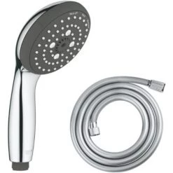 GROHE Douchette 3 Jets Vitalio Start 100 Chromé Avec Flexible 175