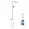 GROHE Colonne De Douche Avec Mitigeur Thermostatique Vitalio Start System 250 Avec Nettoyant GrohClean -GROHE Soldes 54973461 1
