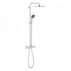 GROHE Colonne De Douche Avec Mitigeur Thermostatique Vitalio Start System 250 Avec Nettoyant GrohClean 7 GROHE Colonne De Douche Avec Mitigeur Thermostatique Vitalio Start System 250 Avec Nettoyant GrohClean -GROHE Soldes 54973461 2
