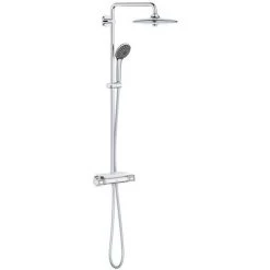 GROHE Colonne De Douche Avec Mitigeur Thermostatique Vitalio Joy System 260 Avec Nettoyant GrohClean 6 GROHE Colonne De Douche Avec Mitigeur Thermostatique Vitalio Joy System 260 Avec Nettoyant GrohClean -GROHE Soldes 55021447 2