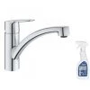 GROHE Mitigeur Cuisine Start Bec Bas Chrome Avec Nettoyant GrohClean