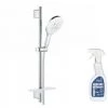 GROHE Douchette 3 Jets Vitalio Smartactive 150 Avec Barre De Douche Et Porte Savon Avec Nettoyant GrohClean