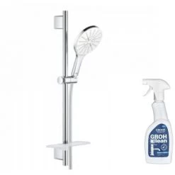 GROHE Douchette 3 Jets Vitalio Smartactive 150 Avec Barre De Douche Et Porte Savon Avec Nettoyant GrohClean