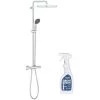 GROHE Colonne De Douche Avec Mitigeur Thermostatique Vitalio Start System 250 Cube Avec Nettoyant GrohClean -GROHE Soldes 55152080 1