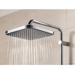 GROHE Colonne De Douche Avec Mitigeur Thermostatique Vitalio Start System 250 Cube Avec Nettoyant GrohClean -GROHE Soldes 55152080 3