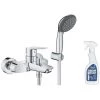 GROHE Ensemble Mitigeur Bain Douche 2 Sorties Vitalio Start 2021 Monocommande + Flexible + Support + Douchette + Nettoyant GrohClean -GROHE Soldes 55152096 1