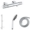 GROHE Mitigeur De Douche Precision Feel Avec Douchette 3jets Vitalio Joy 110 Massage, Barre De Douche Et Flexible 175cm -GROHE Soldes 55415508 1