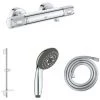 GROHE Mitigeur De Douche Precision Feel Avec Douchette 3jets Vitalio Start 100, Barre De Douche Et Flexible 175cm -GROHE Soldes 55494764 1