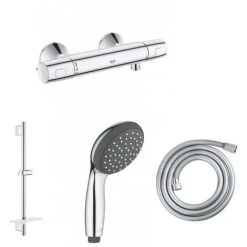 GROHE Mitigeur De Douche Precision Trend Avec Douchette 1jet Vitalio Start 100, Barre De Douche Et Flexible 175cm