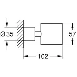Grohe Atrio Cadre Support Pour Verre Ou Distributeur De Savon En Métal Avec Fixations Cachées, Cool Sunrise (40304GL3) -GROHE Soldes 55632311 3