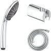 GROHE Douchette Vitalio Joy 100 Avec Flexible Twistfree VitalioFlex Comfort 1750 Chromé Et Support Mural Tempesta Cosmopolitan Chromé