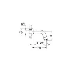 Grohe Robinet Universel Montage Mural (20205000) -GROHE Soldes 5610798 2