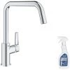 GROHE Mitigeur Cuisine Start Bec Haut Chrome - Manette Chrome Avec Nettoyant GrohClean -GROHE Soldes 56387868 1
