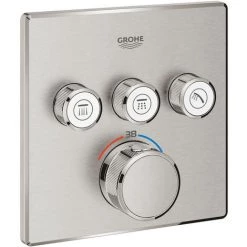 GROHE Thermostatique GROTHERM SMART CONTROL 3 Sorties Supersteel 29126DCO