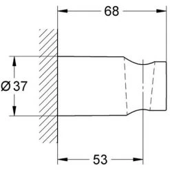 GROHE Douchette 3 Jets Vitalio Start 100 Chromé Avec Flexible 150 Et Support Rond -GROHE Soldes 56646616 4