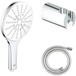 GROHE Douchette 3 Jets Vitalio Smartactive Ronde Avec Flexible 150 Et Support Rond
