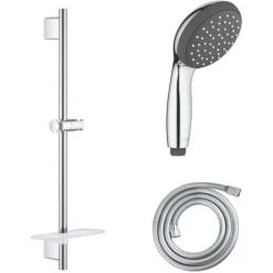 GROHE Douchette 1 Jet Vitalio Start 100 Chromé Avec Barre De Douche Et Flexible 175