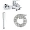 GROHE Mitigeur Bain Douche Start 2021 Chrome Avec Douchette 1jet Vitalio Get Stick Et Flexible 200cm -GROHE Soldes 56697261 1