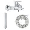 GROHE Mitigeur Bain Douche Start 2021 Chrome Avec Douchette 1jet Vitalio Joy Cube Et Flexible 200cm 2 GROHE Mitigeur Bain Douche Start 2021 Chrome Avec Douchette 1jet Vitalio Joy Cube Et Flexible 200cm -GROHE Soldes 56746003 1