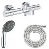 GROHE Mitigeur Bain Douche Precision Get Avec Douchette 1jet Vitalio Start 100 Et Flexible 200cm 1 GROHE Mitigeur Bain Douche Precision Get Avec Douchette 1jet Vitalio Start 100 Et Flexible 200cm -GROHE Soldes 56746006 1