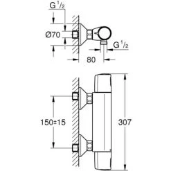 GROHE Mitigeur De Douche Precision Trend Avec Ensemble Vitalio Start 100 7 GROHE Mitigeur De Douche Precision Trend Avec Ensemble Vitalio Start 100 -GROHE Soldes 57100071 2