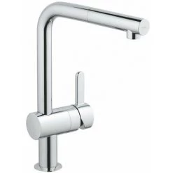 Grohe Flair Robinet De Cuisine Avec Bec L Et Douchette Extractible Argent - Argent