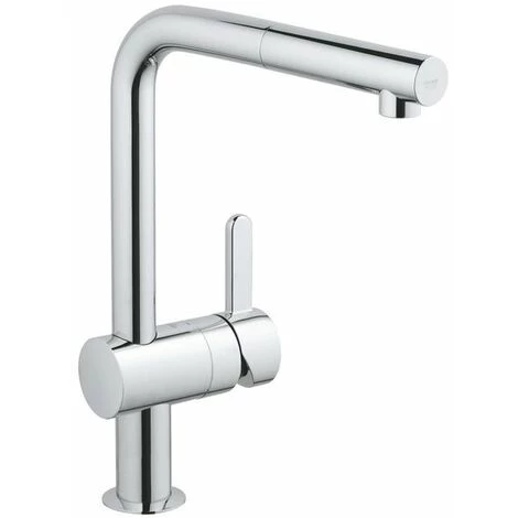 Grohe Flair Robinet De Cuisine Avec Bec L Et Douchette Extractible Argent - Argent 3 Grohe Flair Robinet De Cuisine Avec Bec L Et Douchette Extractible Argent - Argent