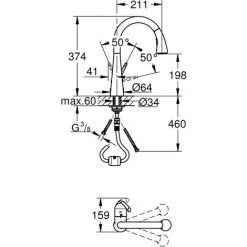 GROHE Zedra Mitigeur Monocommande Evier Douchette Extractible 8 GROHE Zedra Mitigeur Monocommande Evier Douchette Extractible -GROHE Soldes 5724322 2