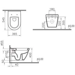 Grohe Pack WC Bâti Autoportant Rapid SL + WC Suspendu Vitra S50 + Abattant Softclose + Plaque Chrome (ProjectS50Softclose-5) 11 Grohe Pack WC Bâti Autoportant Rapid SL + WC Suspendu Vitra S50 + Abattant Softclose + Plaque Chrome (ProjectS50Softclose-5) -GROHE Soldes 57543359 5
