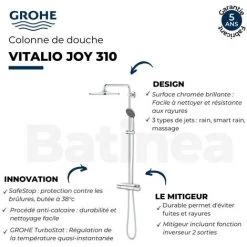 GROHE Colonne De Douche Vitalio Joy System 310 Quickfix -GROHE Soldes 57583412 3