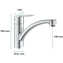 GROHE - Mitigeur Monocommande Evier -GROHE Soldes 57868631 5