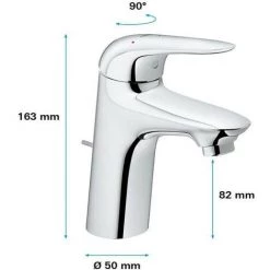 GROHE - Mitigeur Monocommande Lavabo - Taille S -GROHE Soldes 57868698 3