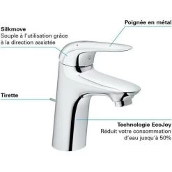 GROHE - Mitigeur Monocommande Lavabo - Taille S -GROHE Soldes 57868698 4