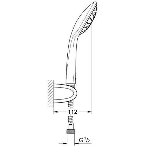 GROHE - Ensemble De Douche 1 Jet Avec Support Mural 4 GROHE - Ensemble De Douche 1 Jet Avec Support Mural – Image 2