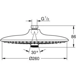 Douche De Tete 3 Jets - GROHE -GROHE Soldes 57869030 4